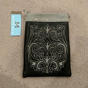 Black & Grey Purse South Main Brand